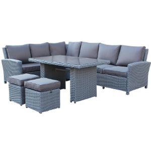 Paveikslėlis Technorattan Montana kampinė sofa, pilka