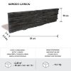 Betono akmuo Komodo Carbon paveikslėlis