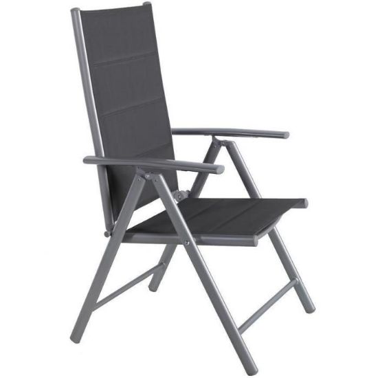 Krzesło 7-pozycyjne szare z wypełnieniem paveikslėlis