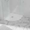 Opal 80/80/2.6 pusapvalis dušo padėklas baltas paveikslėlis