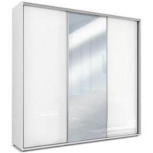 Paveikslėlis Spinta Amelia A30 250 Mirror White/White gloss