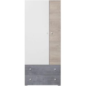 Paveikslėlis Spinta Sigma 80 SI3 betonas/baltas/ ąžuolas