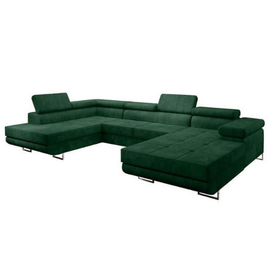 Kampinė sofa su miego funkcija Lotus U Kronos 19 kairės pusės paveikslėlis