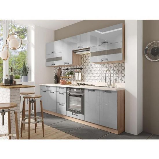 "Favorit 260 C Plus" virtuvė su "Sonoma/Latte" stalviršiu paveikslėlis