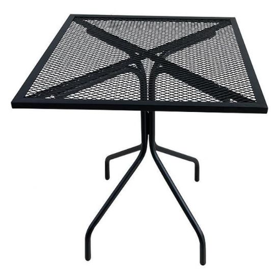 Metalinis stalas juodas 60x60x71cm paveikslėlis