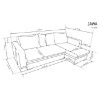 Kampinė sofa Jawa Lawa 17 plus Inari 100 universali paveikslėlis