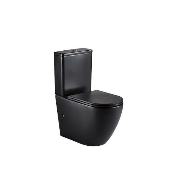"Igar Black" juodos spalvos kompaktiškas be apvadų su laisvai pastatoma sėdyne paveikslėlis