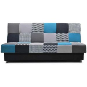 Paveikslėlis Zigzak mėlyna sofa lova