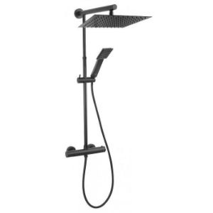 Paveikslėlis Trevi Square juoda termostatinė kolonėlė