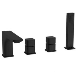 Paveikslėlis Keturių angų vonios maišytuvas Keria juodas arex.2033bl