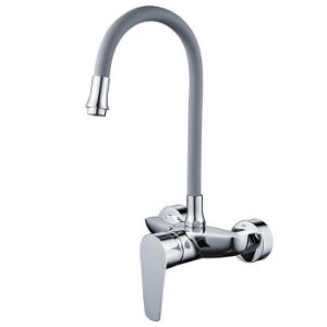 Paveikslėlis Porto pilkos spalvos sieninis plautuvės maišytuvas