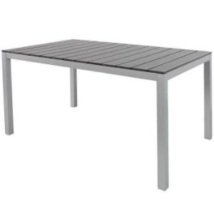 Paveikslėlis Aliuminio stalas Polywood sidabrinis/juodas