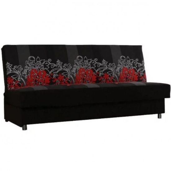 Salsa sofa raudonų gėlių + derinamasis fotelis paveikslėlis
