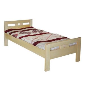 Paveikslėlis Prezidento lova 90X200 natūrali alksnio mediena