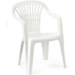 Paveikslėlis Plastikinė sodo kėdė "Scilla" balta