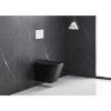 John flanšinis sieninis WC, juodas, su W-o lentele paveikslėlis