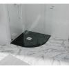 "Opal 90/90/2.6" pusapvalis dušo padėklas juodas paveikslėlis