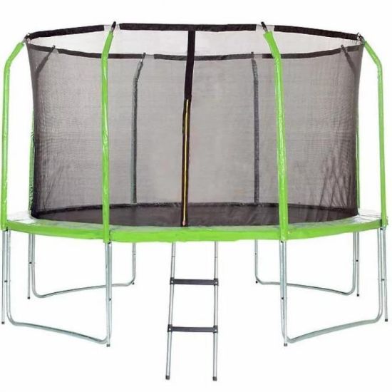 Komfortiškas batutas su kopėčiomis 305cm žalias paveikslėlis