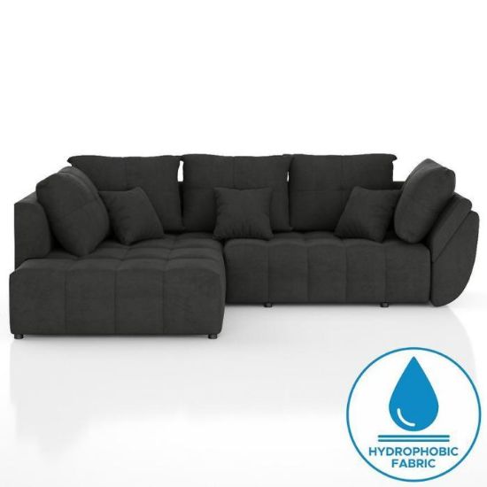 Kampinė sofa su miegamąja funkcija Bono 1 Monolith 95 paveikslėlis
