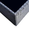 Kampinė sofa Cezar 4 elementai juoda paveikslėlis