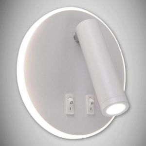Paveikslėlis Sieninis šviestuvas Otello LED C 6W+3W baltas 03722 K1
