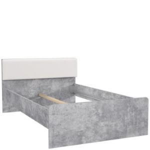 Paveikslėlis Canmore lova CNML1121-C273 šviesus betonas / blizgi balta