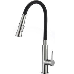 Paveikslėlis Lankstus Samba Slim plautuvės maišytuvas juodas