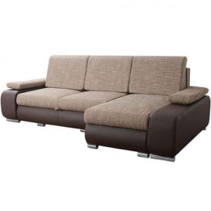Paveikslėlis Kampinė sofa Latte berlin 3 + minkštas rudas