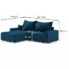 Kampinė sofa su miego funkcija Kevin Monolith 77 universalus paveikslėlis