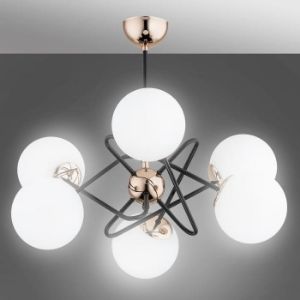 Paveikslėlis Virginia Gold White baltos spalvos šviestuvas 6 L 63104 LW6