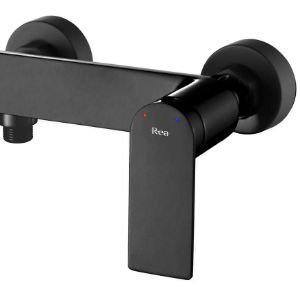 Paveikslėlis Dušo maišytuvas su vonios komplektu Rea Storm juodas