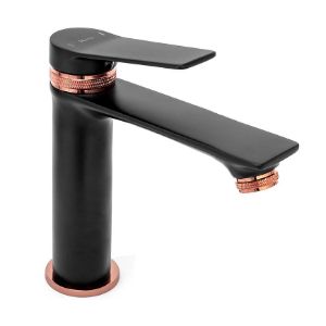 Paveikslėlis Rea Viral juodo aukso spalvos praustuvo maišytuvas