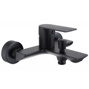 Paveikslėlis Vonios maišytuvas su vonios rinkiniu Rea Urban juodas