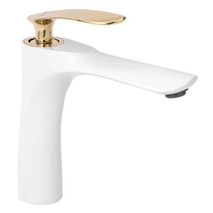 Paveikslėlis  Bateria umywalkowa Rea Orbit biało-złota 