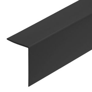 Paveikslėlis PVC kampinis strypas 40x40 juodas 2,75 m