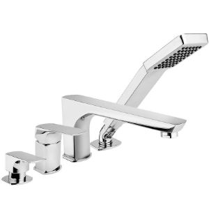 Paveikslėlis 4 angų stovintis vonios maišytuvas Mokait