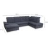 Kampinė sofa Noxin Alfa 19 kairioji sofa-lova paveikslėlis