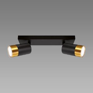Paveikslėlis PUZON SPT GU10 2L BLACK/GOLD 04125 LS2 žibintas