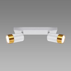 Paveikslėlis PUZON SPT GU10 2L WHITE/GOLD 04124 LS2 žibintas
