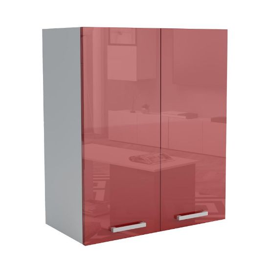 Virtuvės spintelė 60G 2F V72 LUX raudona paveikslėlis