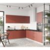 Virtuvinė spintelė Katrin D60ZL plytų raudonos spalvos paveikslėlis