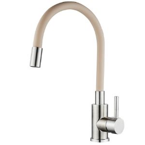 Paveikslėlis Samba Inox plautuvės maišytuvas, smėlio spalvos