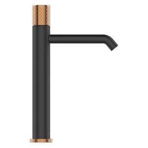 Paveikslėlis Praustuvo maišytuvas moonlight juoda/auksinė rožė