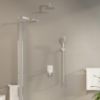 Parma system prysznicowy podtynkowy biały/chrom  paveikslėlis