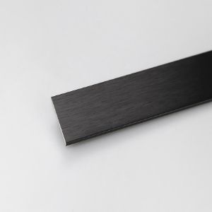 Paveikslėlis Plokščias aliuminio strypas juodas 30x2x1000