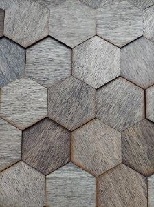 Paveikslėlis Panel Dekoracyjny Hexagon Dąb Ciemny 18 cm 