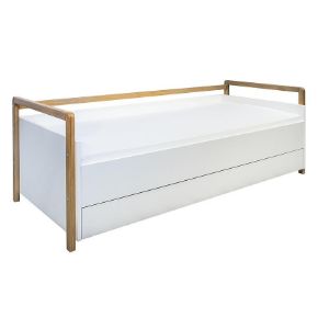 Paveikslėlis Vaikiška sofa-lova Victor su stalčiumi Balta 80x180