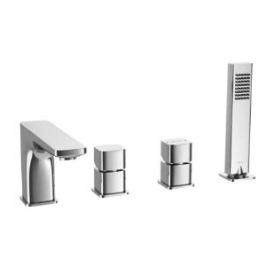 Paveikslėlis 4 angų vonios maišytuvas Keria chromas