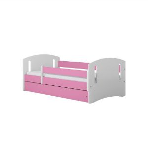Paveikslėlis Vaikiška lova Classic 2 su stalčiumi Pink 80x160