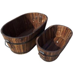 Paveikslėlis Donica Drewniana 50x30x21 cm